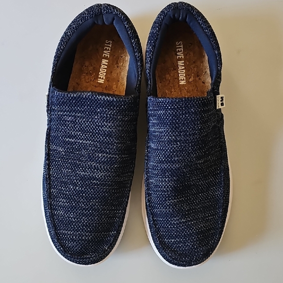Steve Madden Other - Steve Madden Men's Blue Slip-On‎ Shoes Size 12